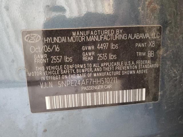 5NPE24AF7HH510211 Hyundai SONATA SE
