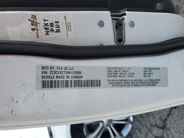 2C3CDXCTXNH129094 Dodge Charger