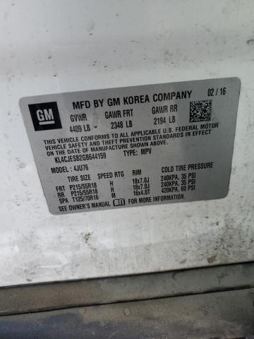 KL4CJESB2GB644159 Buick Encore