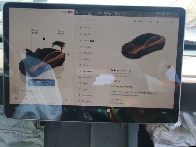 5YJ3E1EB9NF201144 Tesla MODEL 3