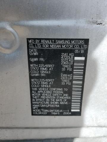 KNMAT2MV1JP590764 Nissan Rogue
