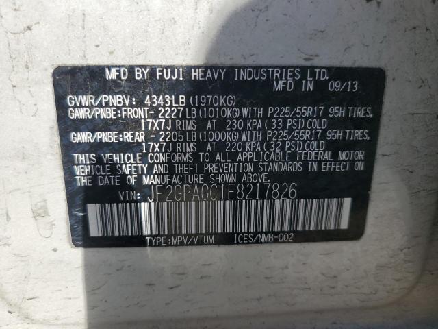 JF2GPAGC1E8217826 Subaru XV CROSSTR