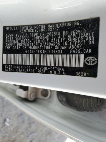 4T1BF1FK1HU414801 Toyota CAMRY LE