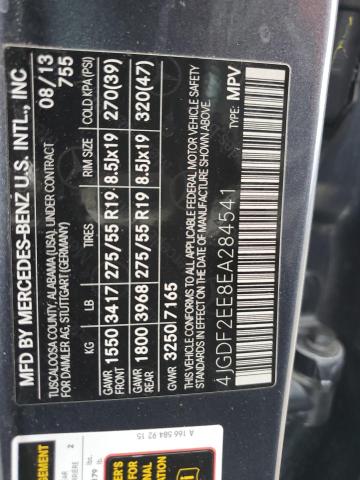 4JGDF2EE8EA284541 Mercedes-Benz GL 350 BLU