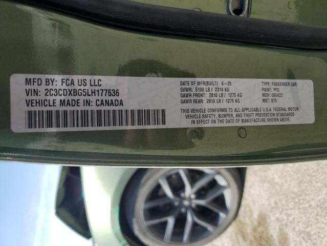 2C3CDXBG5LH177636 Dodge CHARGER SX
