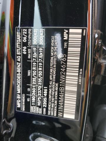 W1N4M4HB1NW246765 Mercedes-Benz m260