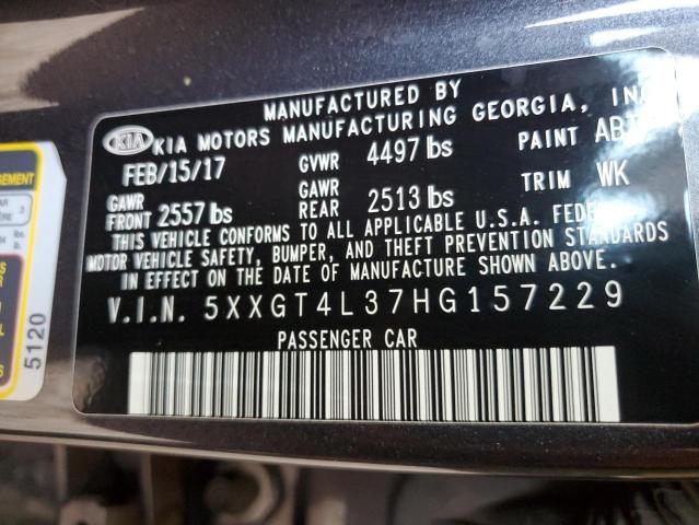 5XXGT4L37HG157229 KIA g 2.4 dohc gdi