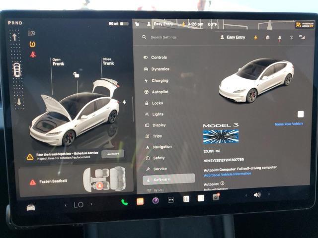 5YJ3E1ET2RF807786 Tesla 2024