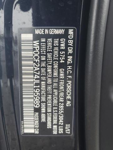 WP0CF2A74JL195989 Porsche Panamera