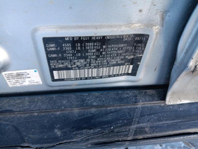 4S4BRCMC7E3233217 Subaru 2.5na u6