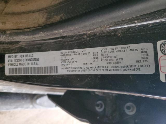 1C6SRFCTXNN282558 RAM 1500 Trade