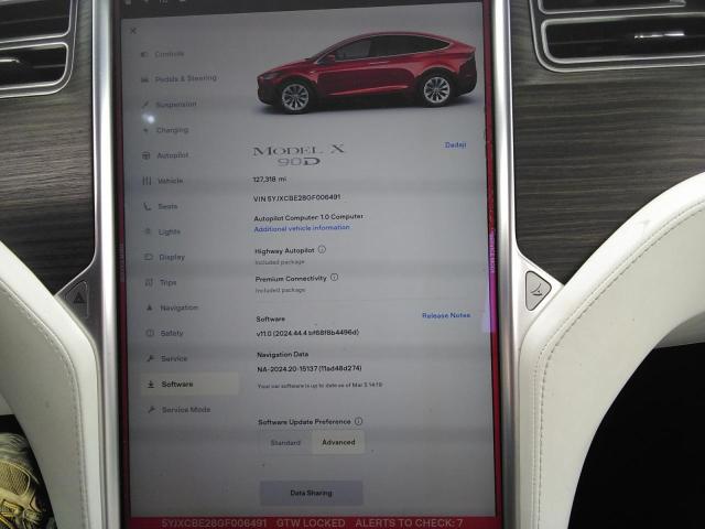 5YJXCBE28GF006491 Tesla MODEL X