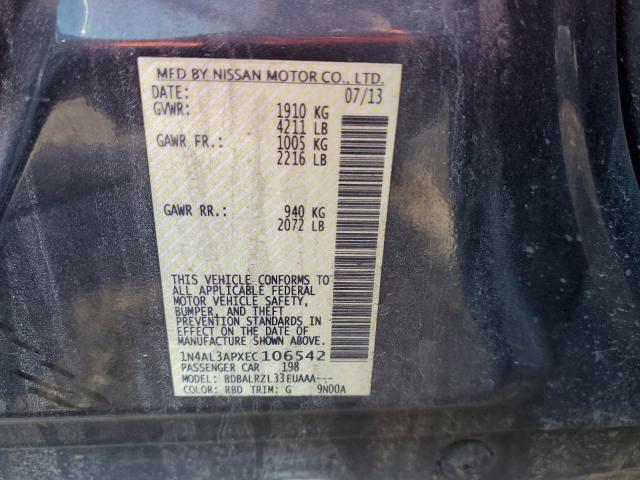 1N4AL3APXEC106542 Nissan ALTIMA 2.5