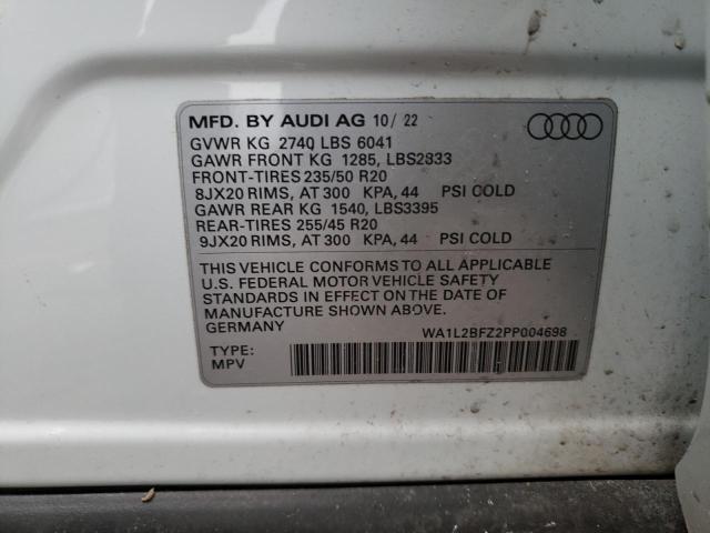 WA1L2BFZ2PP004698 Audi Q4 E-TRON