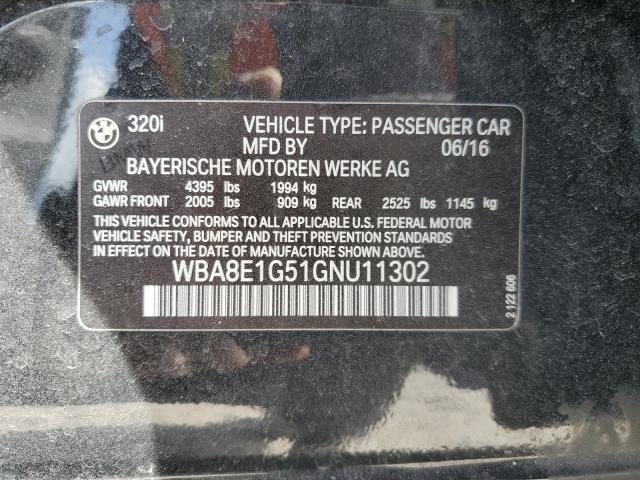 WBA8E1G51GNU11302 BMW 320 I