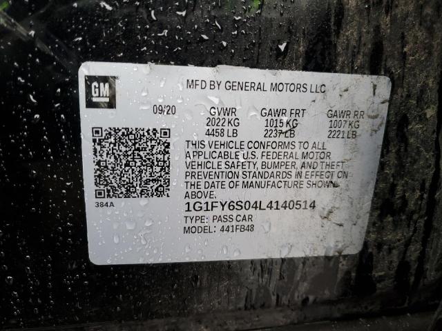 1G1FY6S04L4140514 Chevrolet 2020