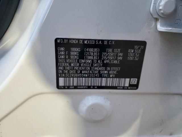 3CZRU6H55NM720245 Honda HR-V EX