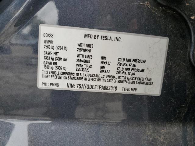 7SAYGDEE1PA082018 Tesla Model Y