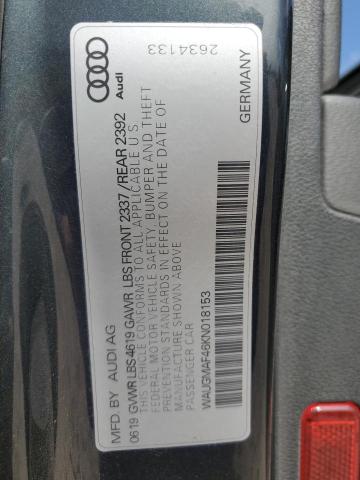 WAUGMAF46KN018153 Audi A4 PREMIUM