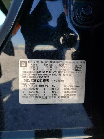 3GCUKSEC2GG321067 Chevrolet l83 - sidi, vvt, afm, e85 max, aluminum
