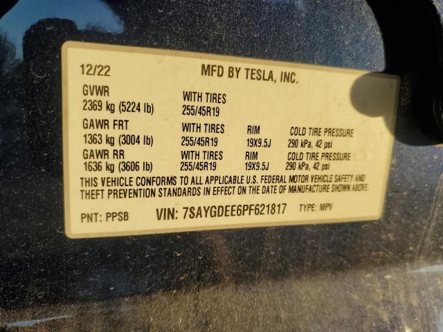 7SAYGDEE6PF621817 Tesla 2023
