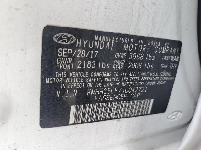 KMHH35LE7JU042721 Hyundai ELANTRA GT