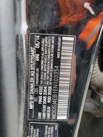 WDDSJ4EB1EN103354 Mercedes-Benz CLA-Class