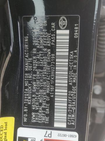 4T1BF1FK9HU273198 Toyota 2ar-fe