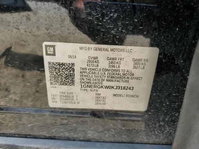 1GNERGKW0KJ318243 Chevrolet TRAVERSE L