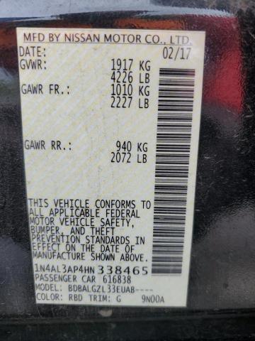 1N4AL3AP4HN338465 Nissan ALTIMA 2.5