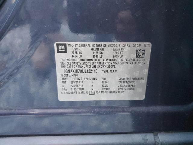 3GNAXHEV8JL122118 Chevrolet EQUINOX LS