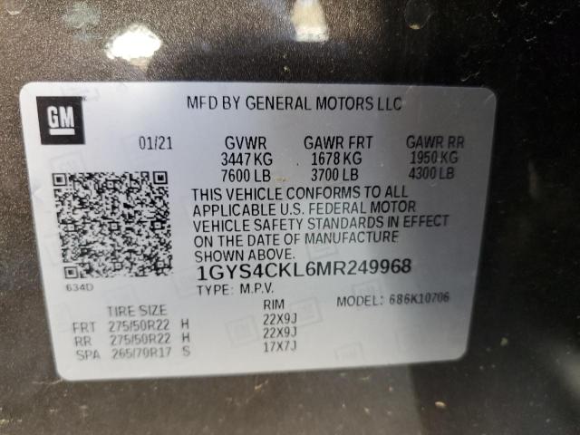 1GYS4CKL6MR249968 Cadillac ESCALADE P
