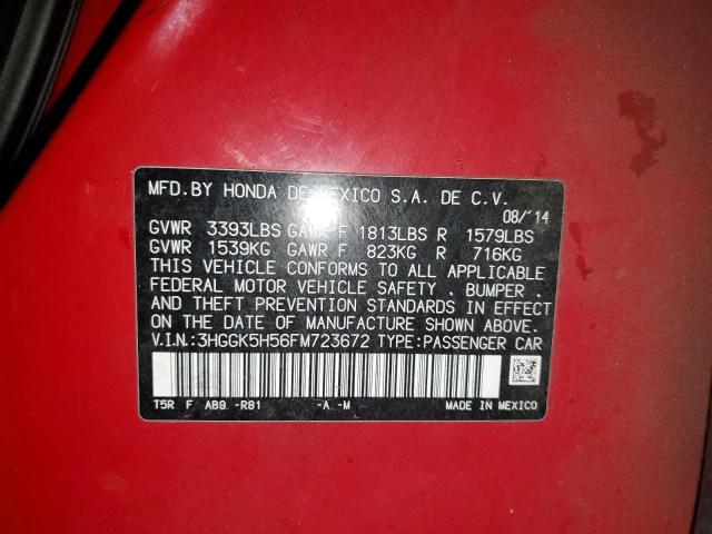 3HGGK5H56FM723672 Honda l15b1
