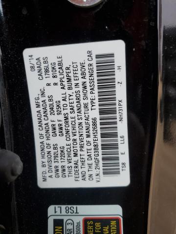 2HGFG3B87EH526866 Honda r18z1