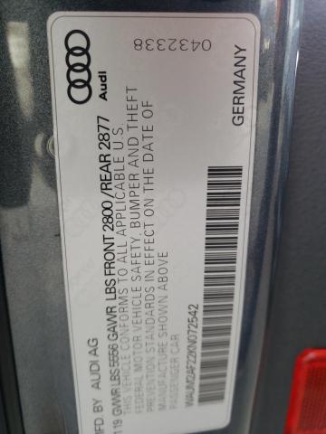 WAUM2AF22KN072542 Audi 2019