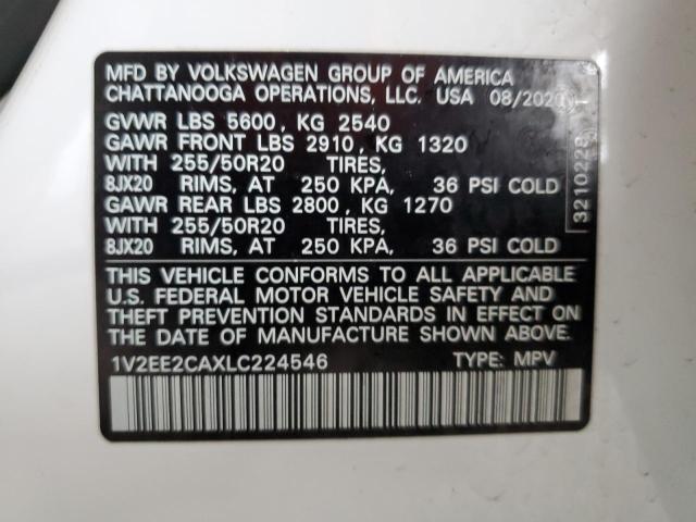 1V2EE2CAXLC224546 Volkswagen ATLAS CROS