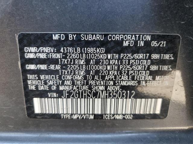 JF2GTHSC7MH350312 Subaru Crosstrek