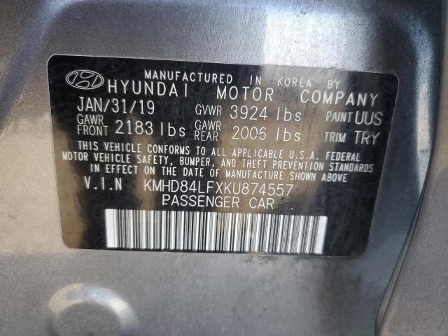 KMHD84LFXKU874557 Hyundai ELANTRA SE