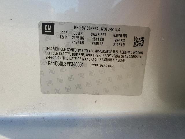 1G11C5SL3FF240061 Chevrolet MALIBU 1LT