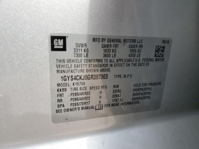 1GYS4CKJ0GR387363 Cadillac ESCALADE P