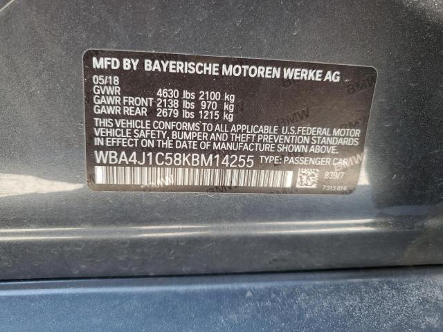WBA4J1C58KBM14255 BMW 430I GRAN