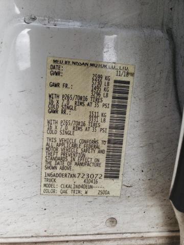 1N6AD0ER7KN723072 Nissan 2019