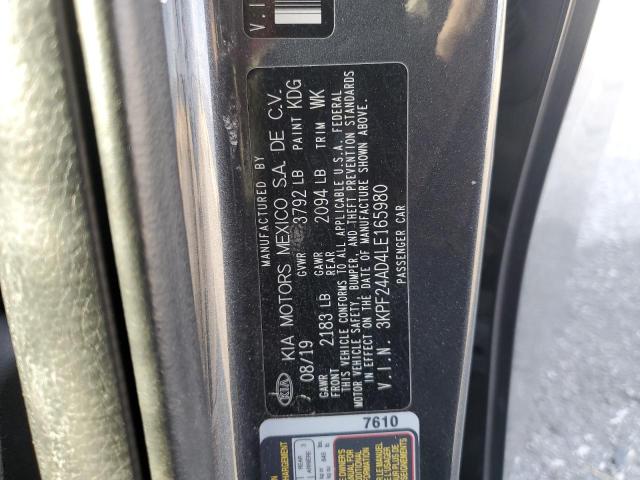 3KPF24AD4LE165980 KIA mpi nu