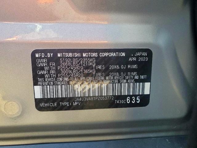 JA4J3VA81PZ053772 Mitsubishi Outlander