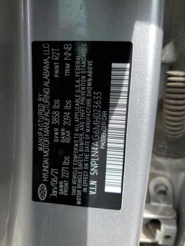 5NPLN4AG6MH023633 Hyundai mpi nu pe