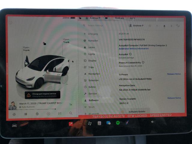 7SAYGDEE1NF480278 Tesla Model Y