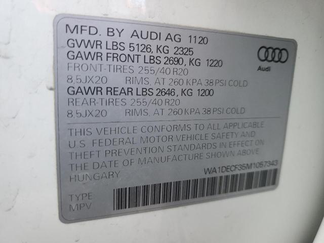 WA1DECF35M1057343 Audi 45 tfsi 2.0t