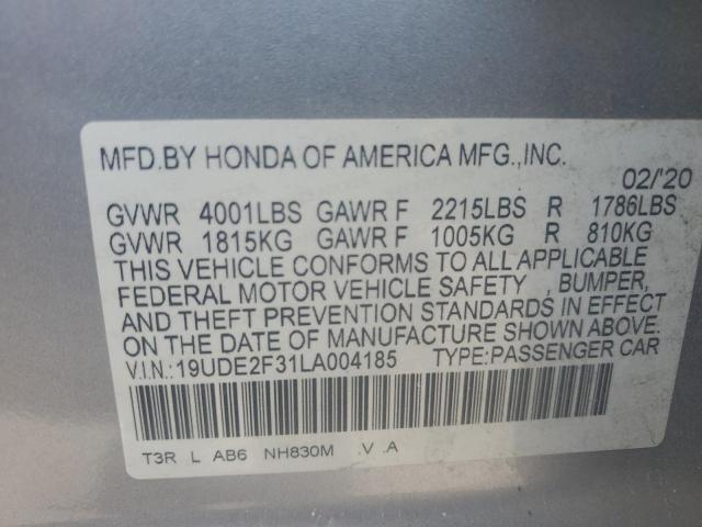 19UDE2F31LA004185 Acura ILX
