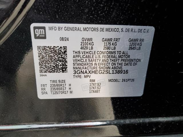3GNAXHEG2SL138916 Chevrolet EQUINOX LT