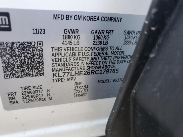 KL77LHE26RC179765 Chevrolet lih